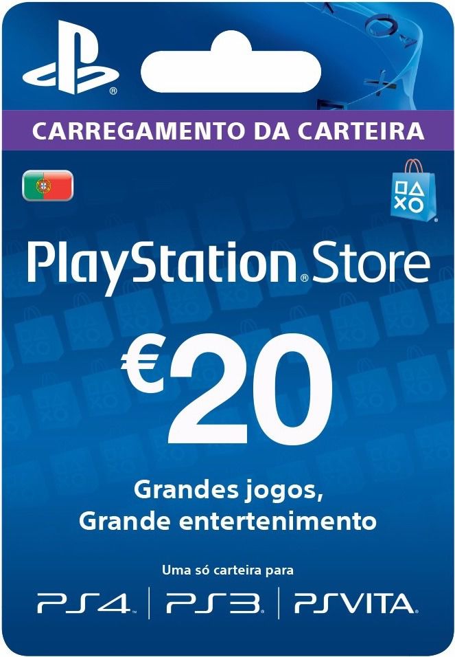 Comprar Cartão PSN 20 EUR Playstation Network Portugal