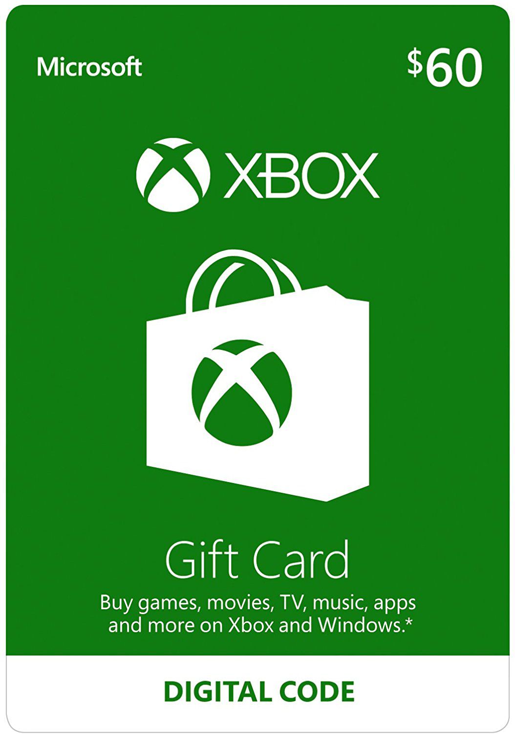 Comprar Cart o Microsoft Xbox Gift Card 60 USA Zero3Games