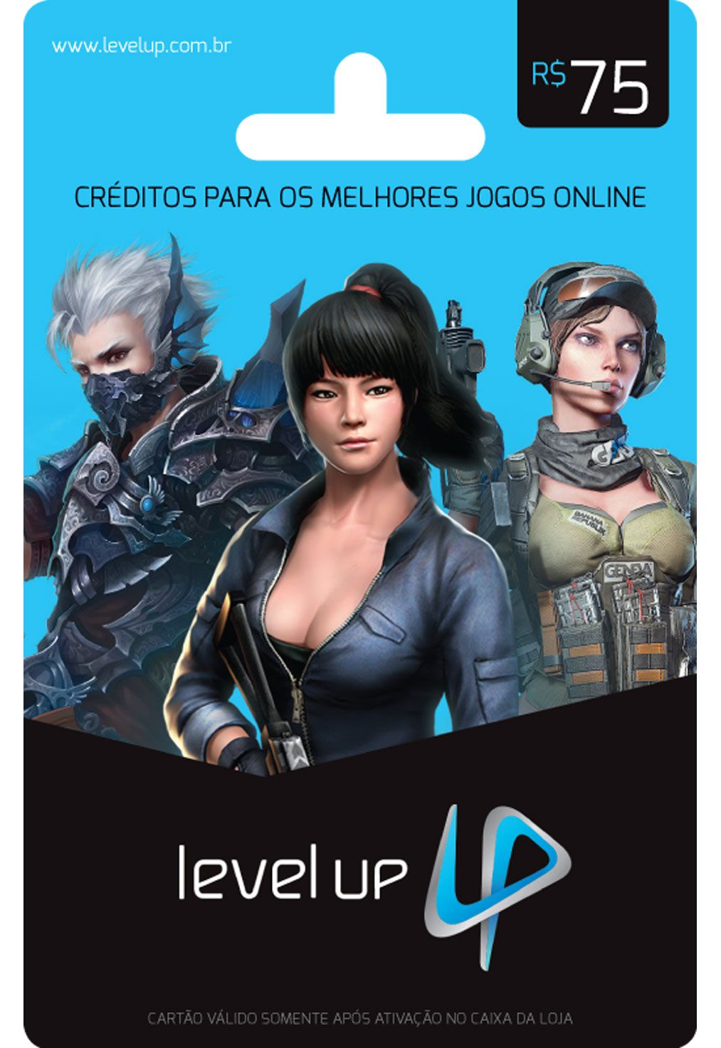 Level Up - Cartão Pré-Pago R$ 10 - Recarregar Jogo