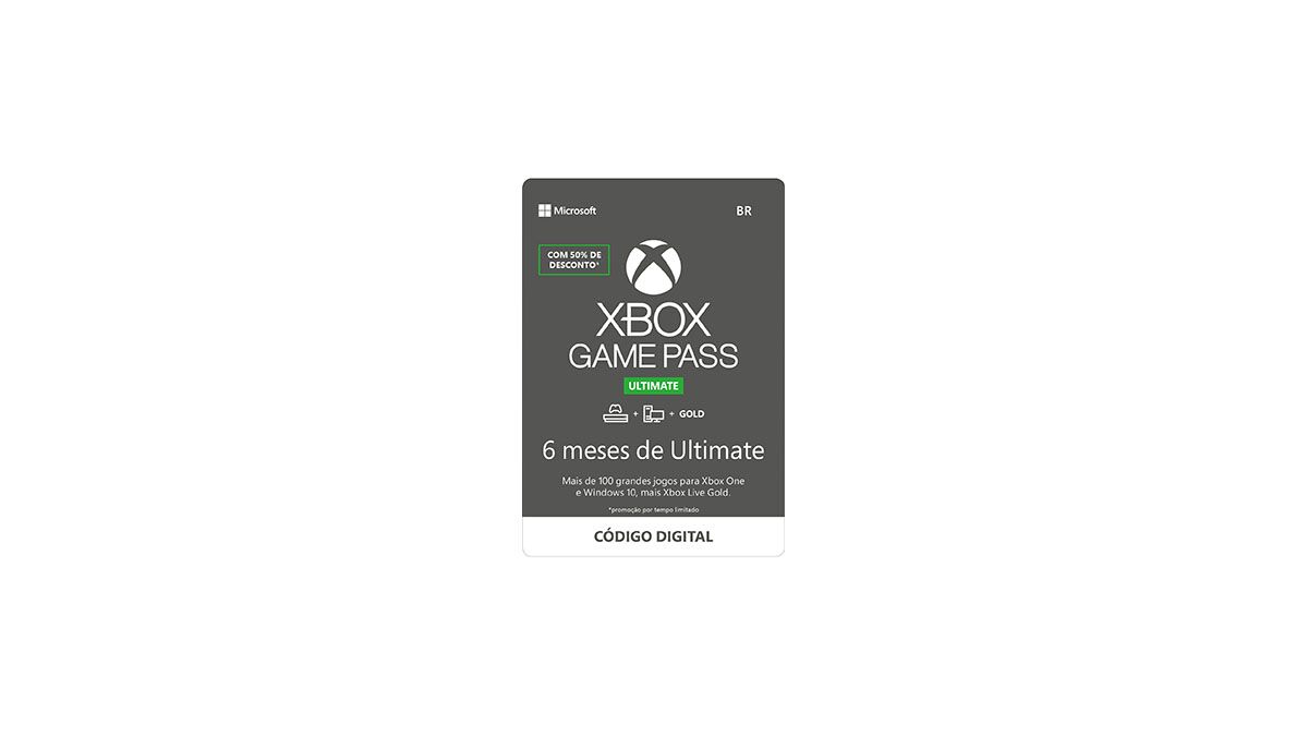 Cartão Xbox Game Pass Consola 6 Meses (Formato Digital)