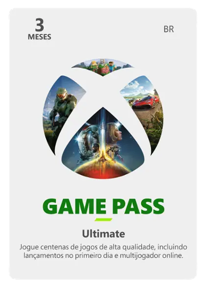 Cartão Presente Gift Card Digital Xbox Game Pass Console
