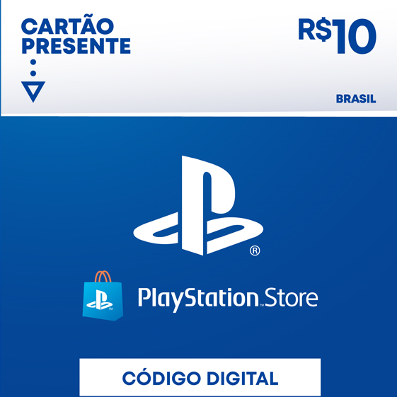 Cartão Playstation Store Brasil R$ 10 Reais - Gift Card