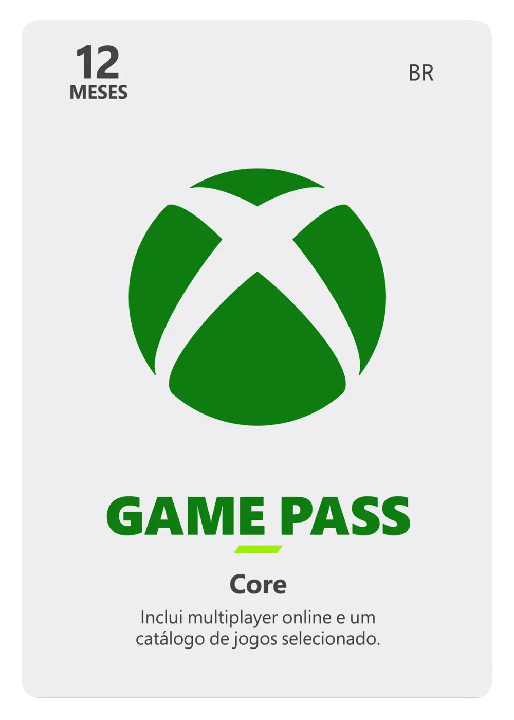 Assinatura Xbox Game Pass Core 12 meses - Envio Imediato - Gift Card Online