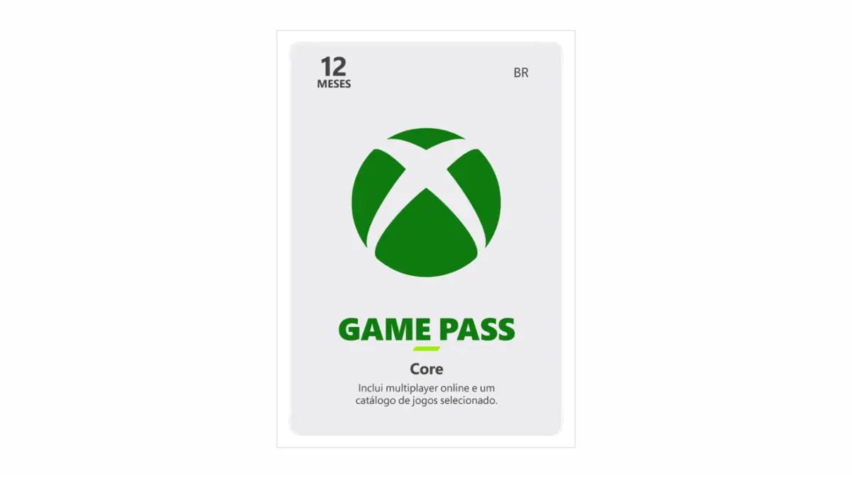 Assinatura Xbox Game Pass Core 12 meses - Envio Imediato - Gift Card Online