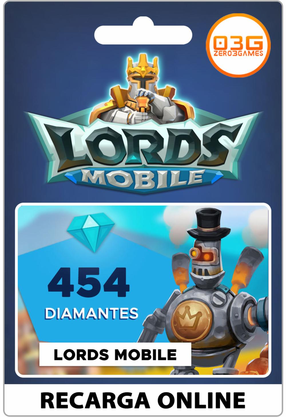 Recarga de diamantes Lords Mobile