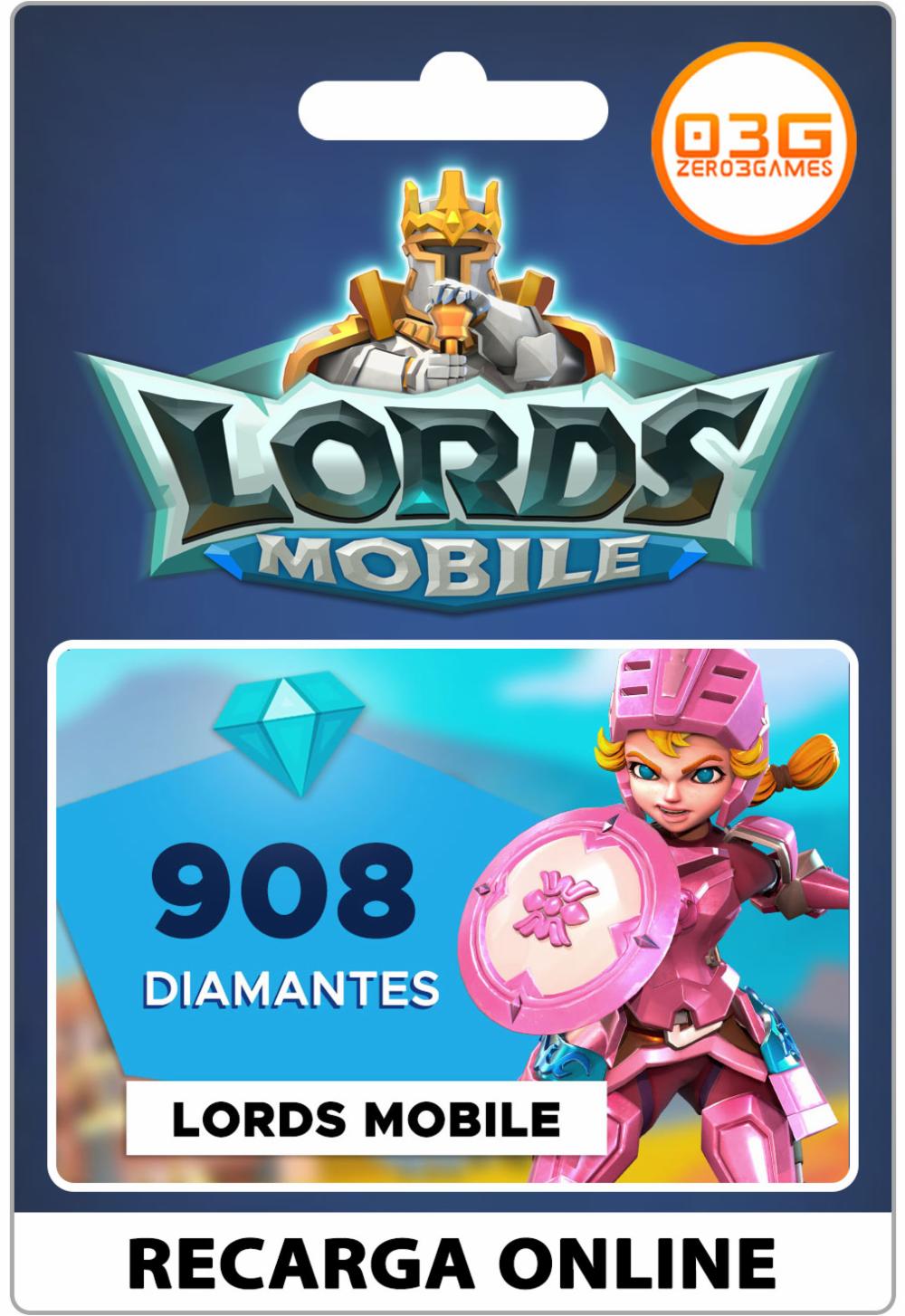 Comprando con diamantes en Lords Mobile 