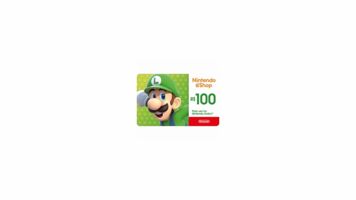 Gift Card Nintendo Switch 100 reais - Envio Digital - Gift Card Online