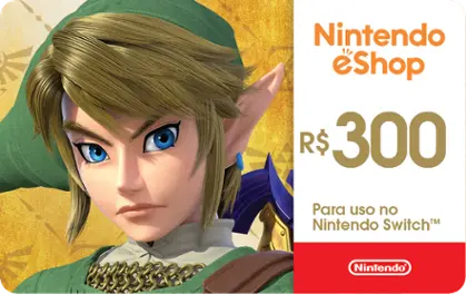 Cartão Gift Card Digital Nintendo Eshop R$150 Brasil Rápido