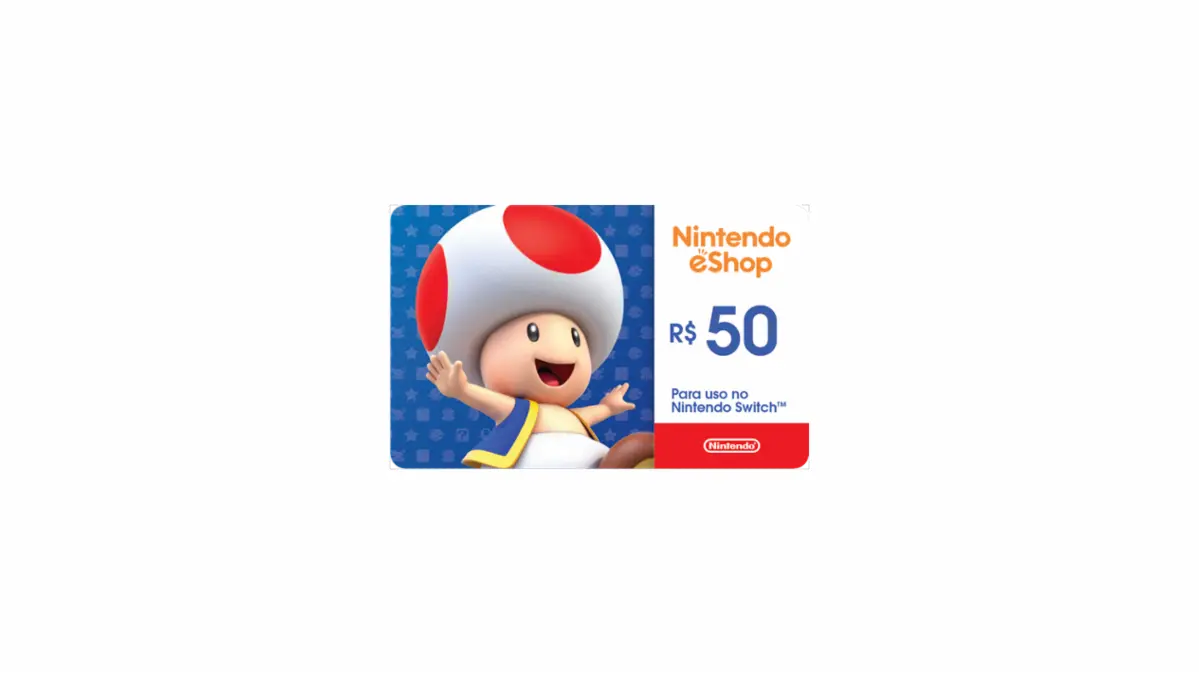 Nintendo – Gift Card Digital 50 Reais – WOW Games