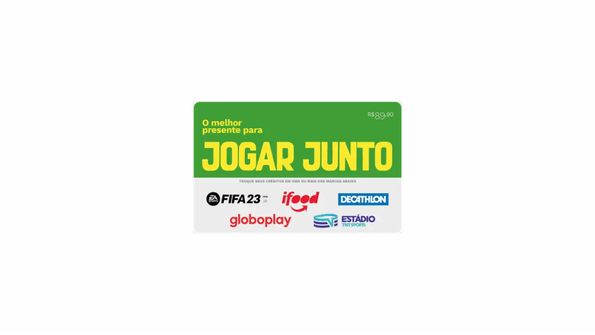 O Melhor Presente - Gift Card Copa R$89,90