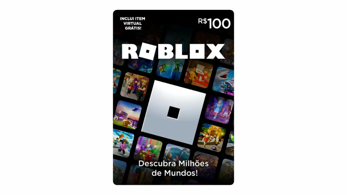 Cartão Presente Digital Roblox - R$100